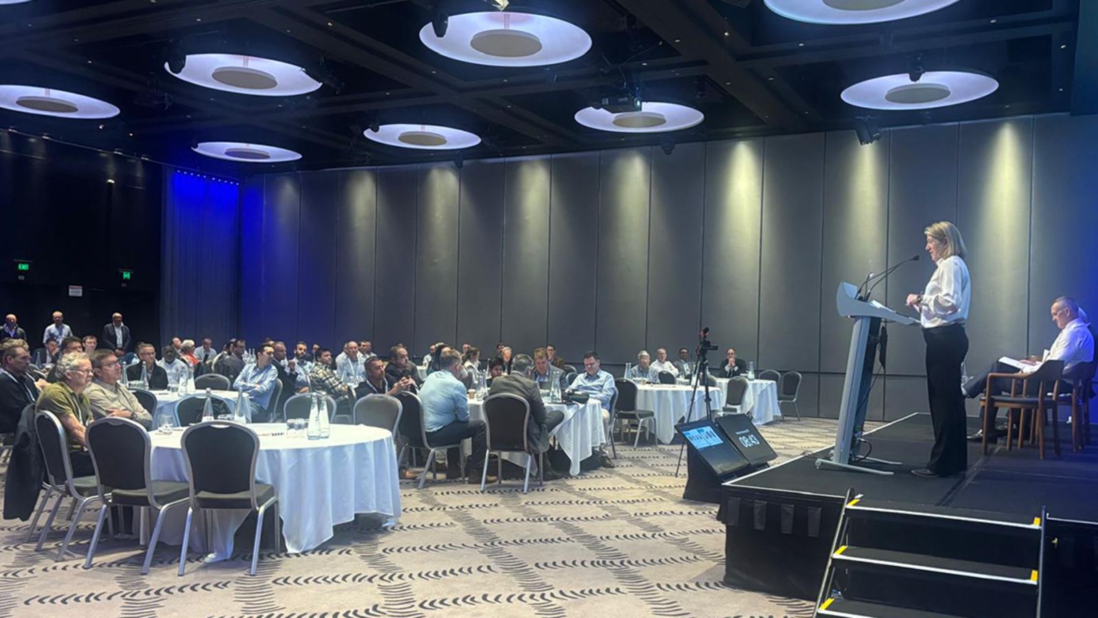 AMPI President Captain Josephine Clark addressing delegates at the Australasian Marine Pilots Institute conference in Adelaide
